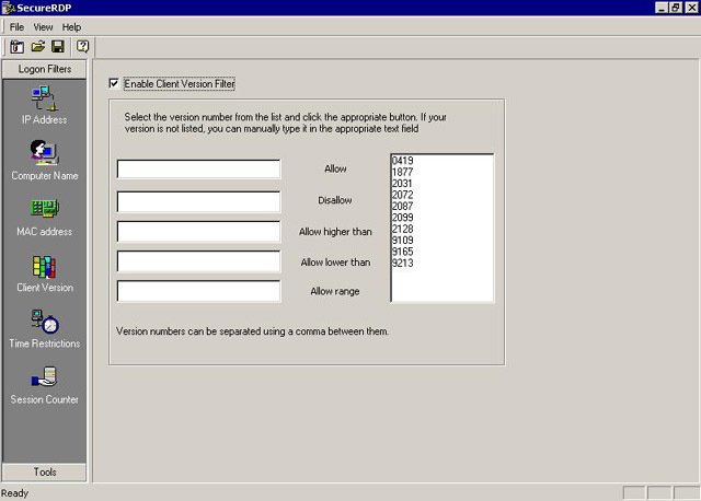 SecureRDP Screenshot